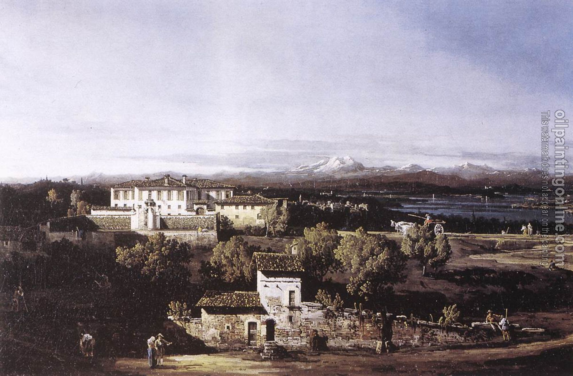 Bellotto, Bernardo - View of the Villa Cagnola at Gazzada near Varese